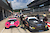 Boxengasse beim Test DMV GTC auf dem Red Bull Ring. Der Lamborghini Gallardo von Suzanne Weidt und der Mercedes AMG GT3 von Dietmar Haggenmüller