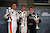 Die GT4-Helden von Rennen 2: Leon Koslowski, Leo Pichler und Luca Arnold (Foto: Alexander Trienitz)