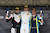 Das Siegerpodium der GT4-Klasse von Rennen 1: Rick Bouthoorn, Julian Hanses und Etienne Ploenes (Foto: Alex Trienitz)