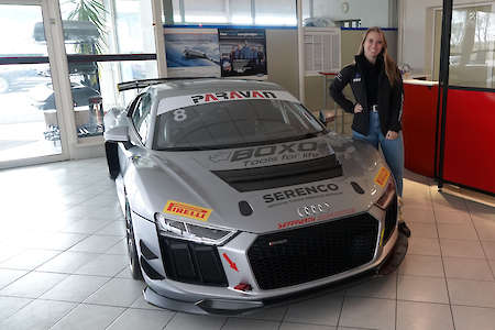 Sally Erdmann mit Audi R8 LMS GT4 bei Seyffarth Motorsport