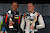Die beiden GTX-Piloten Denis Liebl und Doninik Olbert auf dem Podium am Nürburgring - Foto: Alex Trienitz