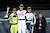 Das Podium nach dem 1. GT Sprint Rennen: Julian Hanses auf P1, Moritz Wiskirchen (links) auf P2 und Luca Arnold auf P3 - Foto: Alex Trienitz